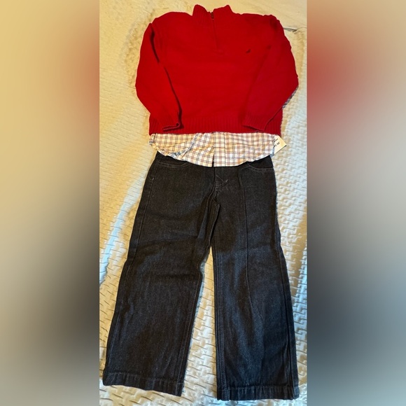 2 Sets Nautica Red and Plaid Set and camouflage wranglers Garanimals® - Picture 15 of 15